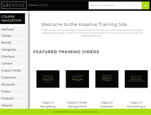 Tablet Screenshot of kreativetraining.com